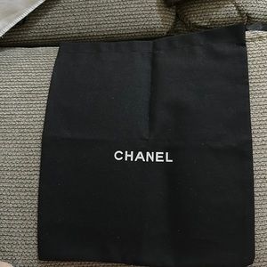 Authentic Chanel dust bag 12” W and  14 “ L